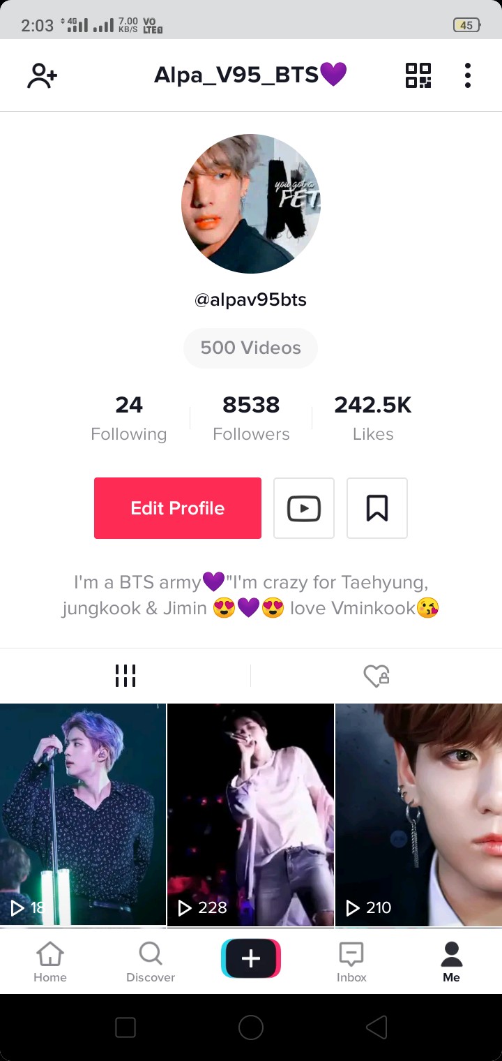 My Tiktok ARMY follow me ?