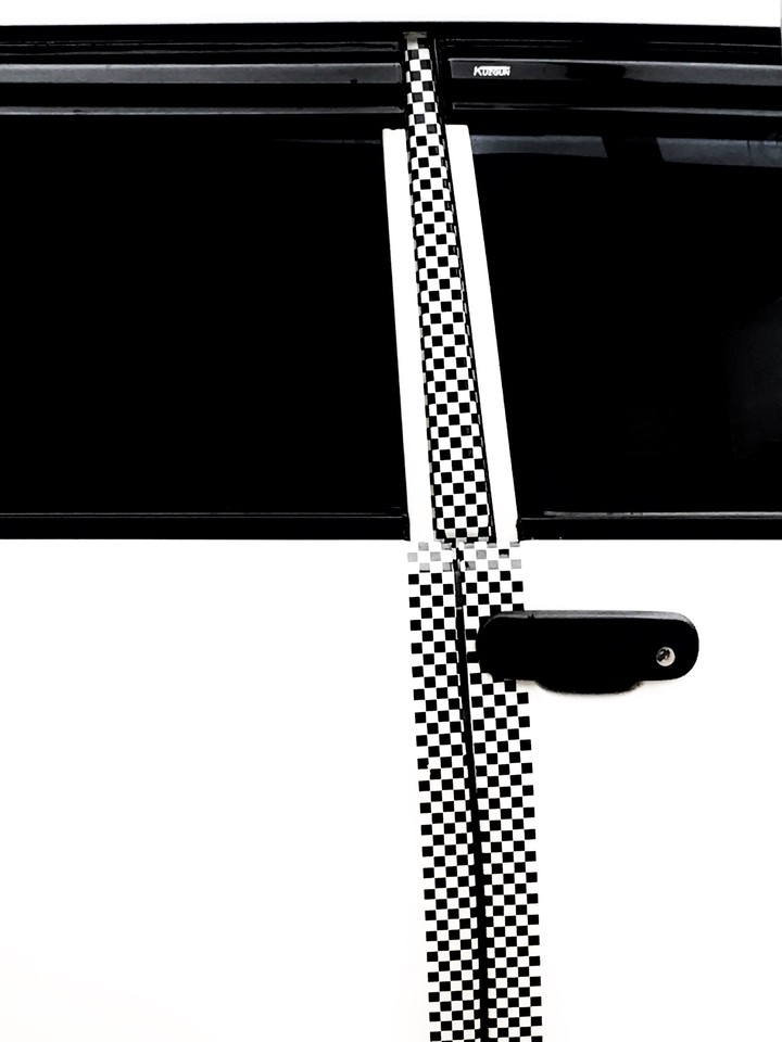 black white