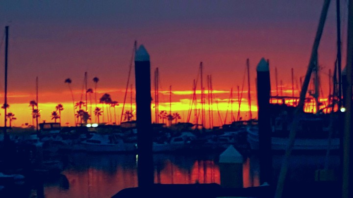 Sunset at the Marina