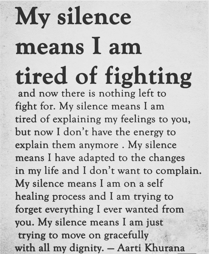 silence