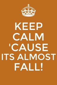 it's almost fall!