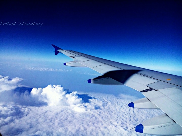 while flying high