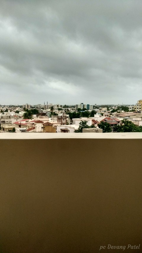from the balcony
