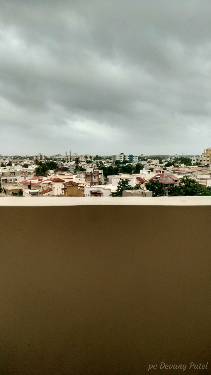 from the balcony