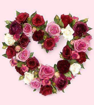 heart roses