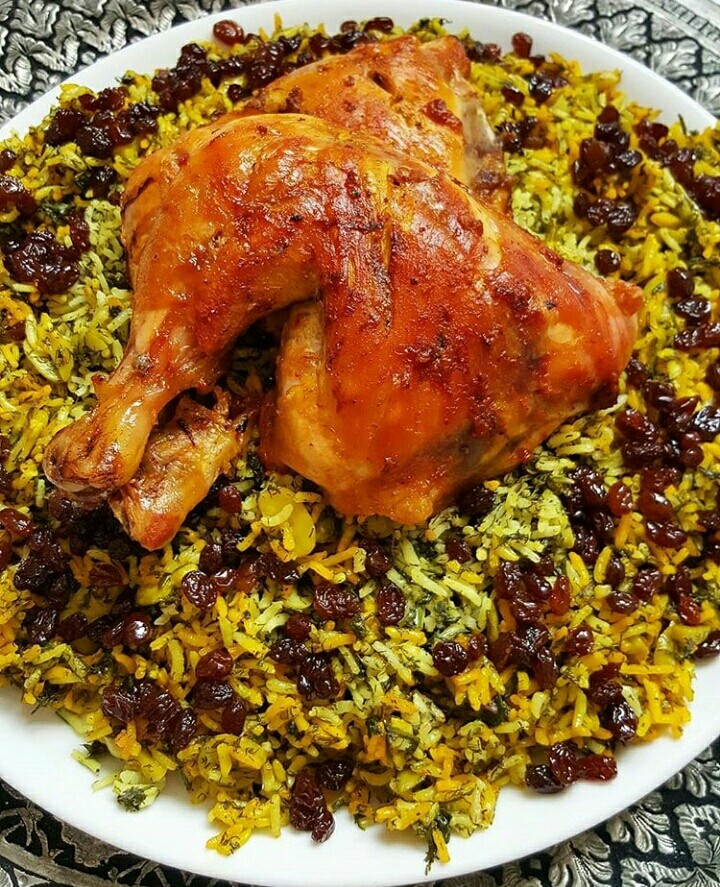 Barberry rice with chicken