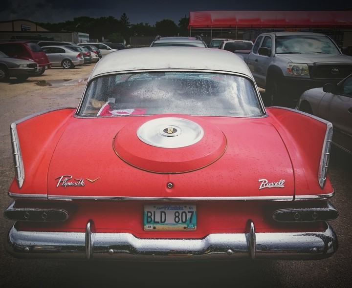 The red Plymouth