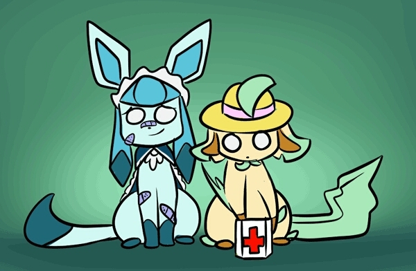 Glaceon and lafeon