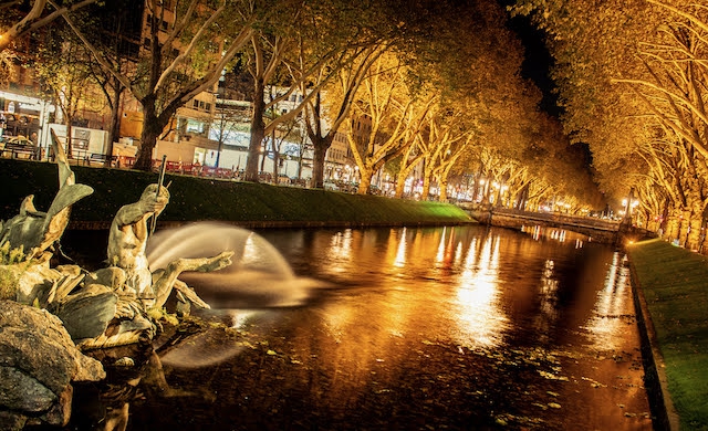 River night lights