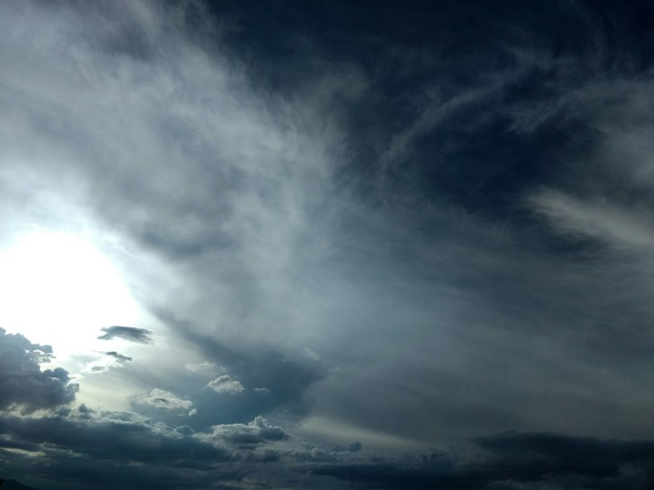 Sky dark blue