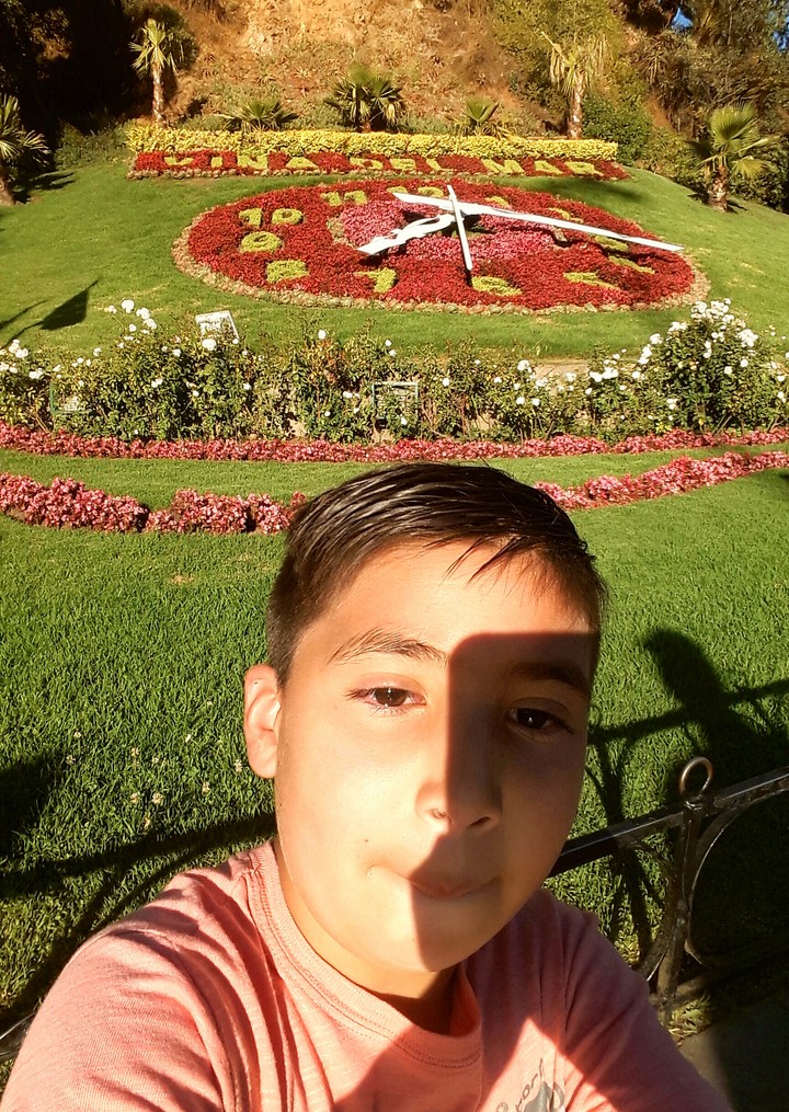 Yo en el reloj de viña