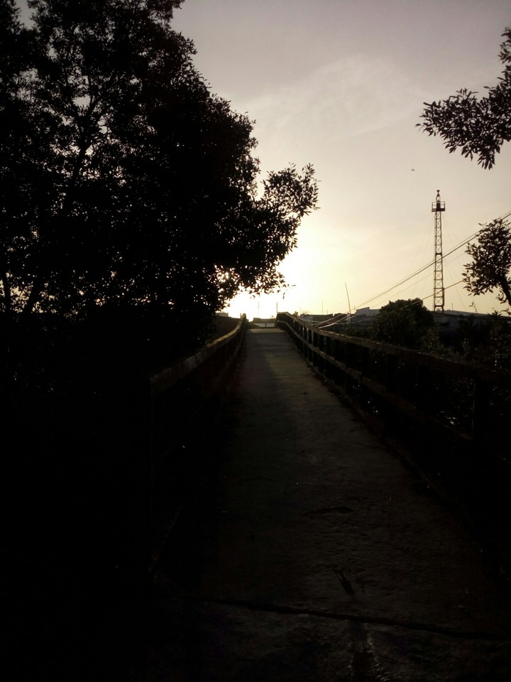 The sun disappeared