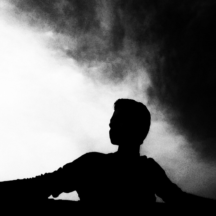 Man in black