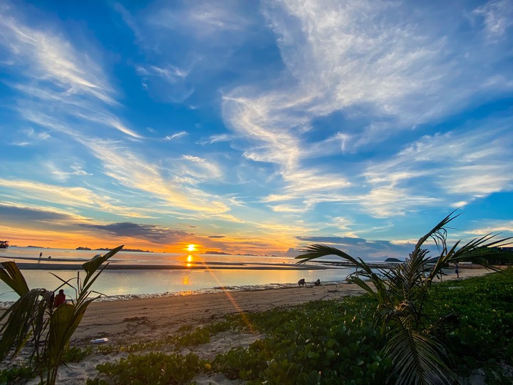 sunset on thailand beaches