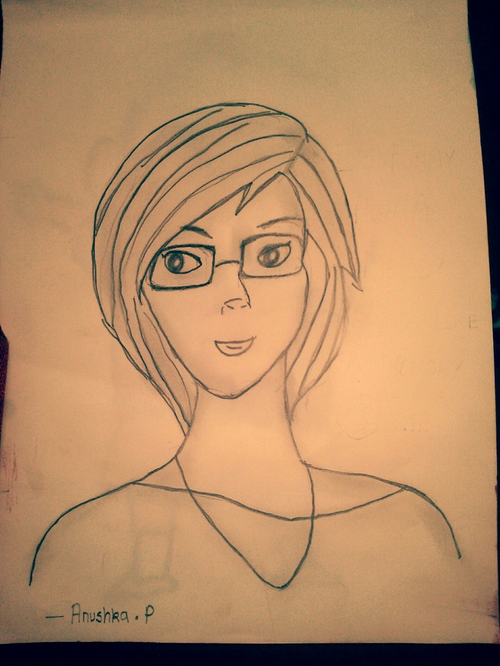 sketch of girl