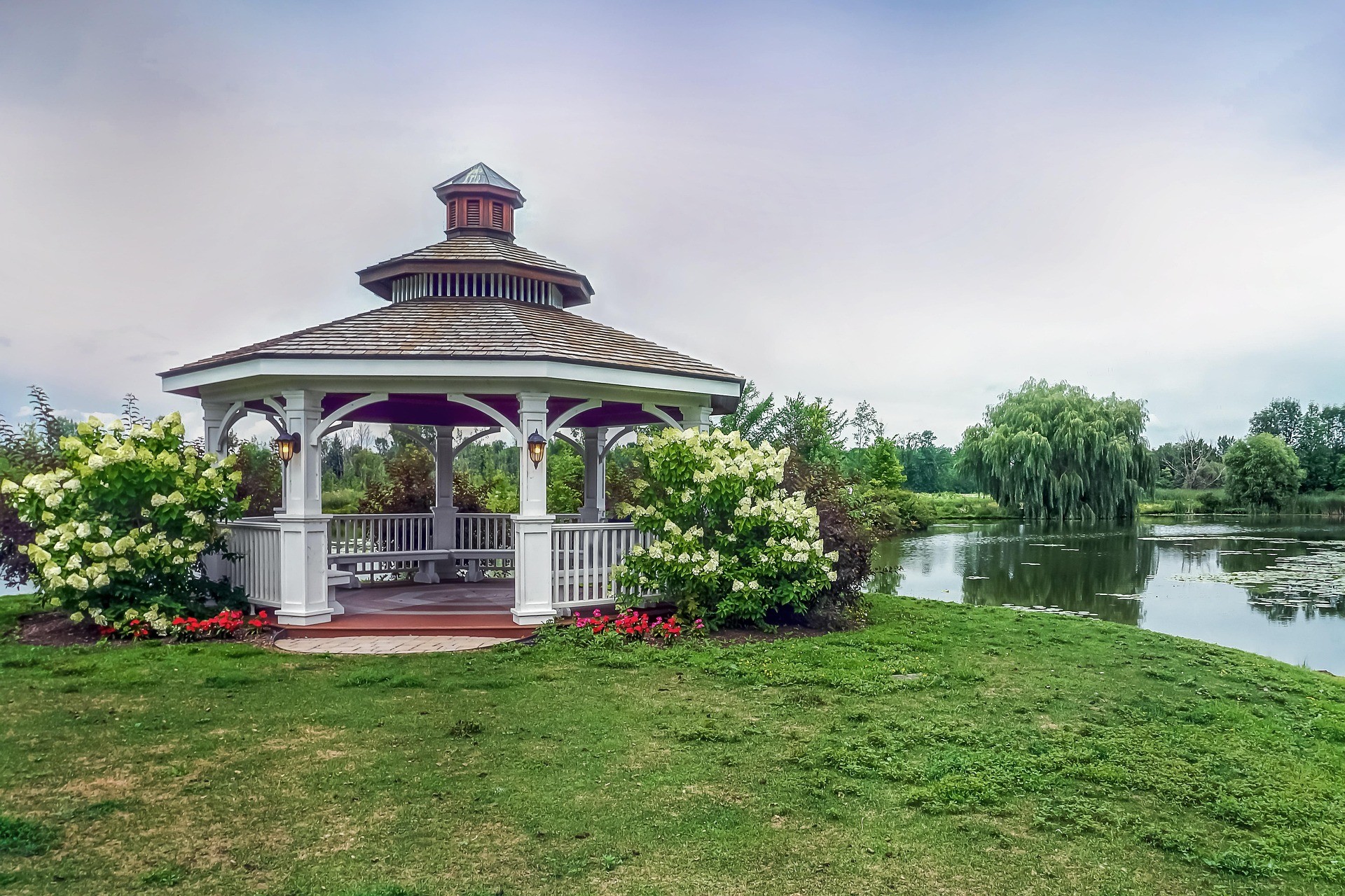 тапети Pond, Garden