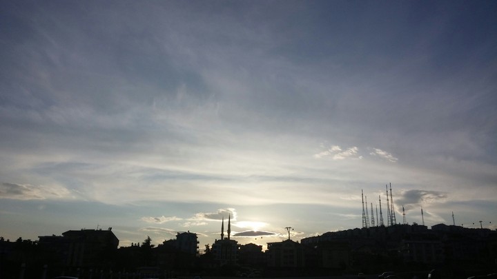 sunset mosque Ankara