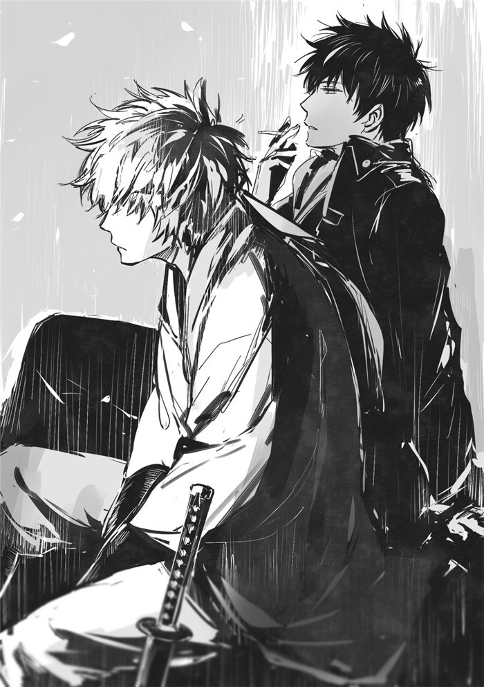 Hijikata and Gintoki