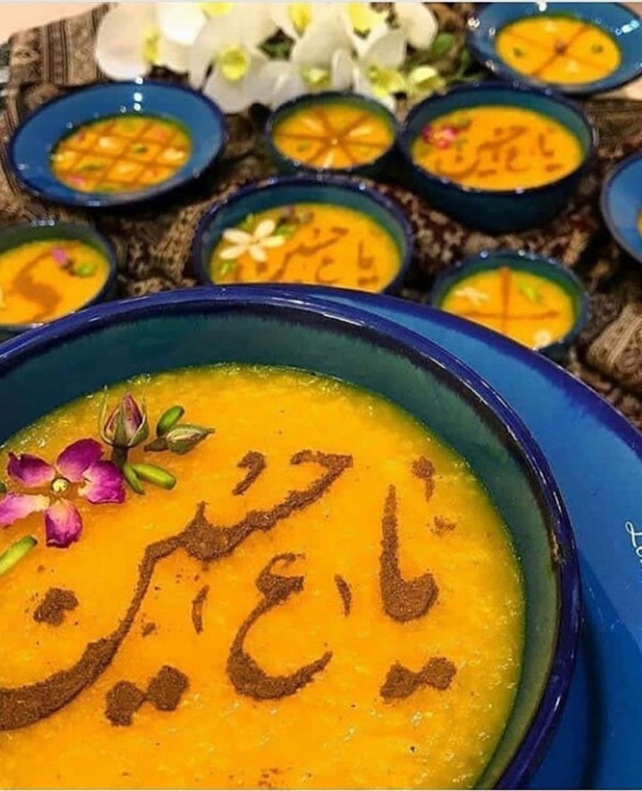 ⚂⚁Iranian dessert ( Solehzard) # Espcially food in Mohram