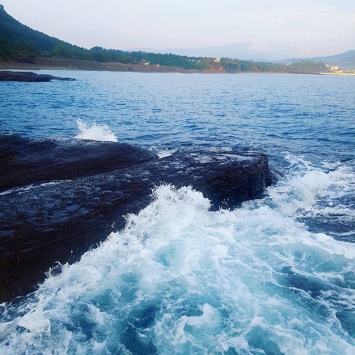 제주도 용머리해안 파도