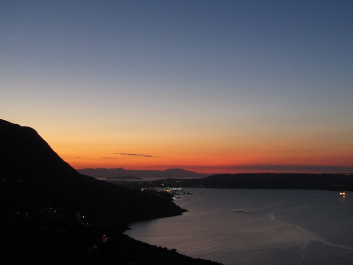 Colorful sky before the darkness
