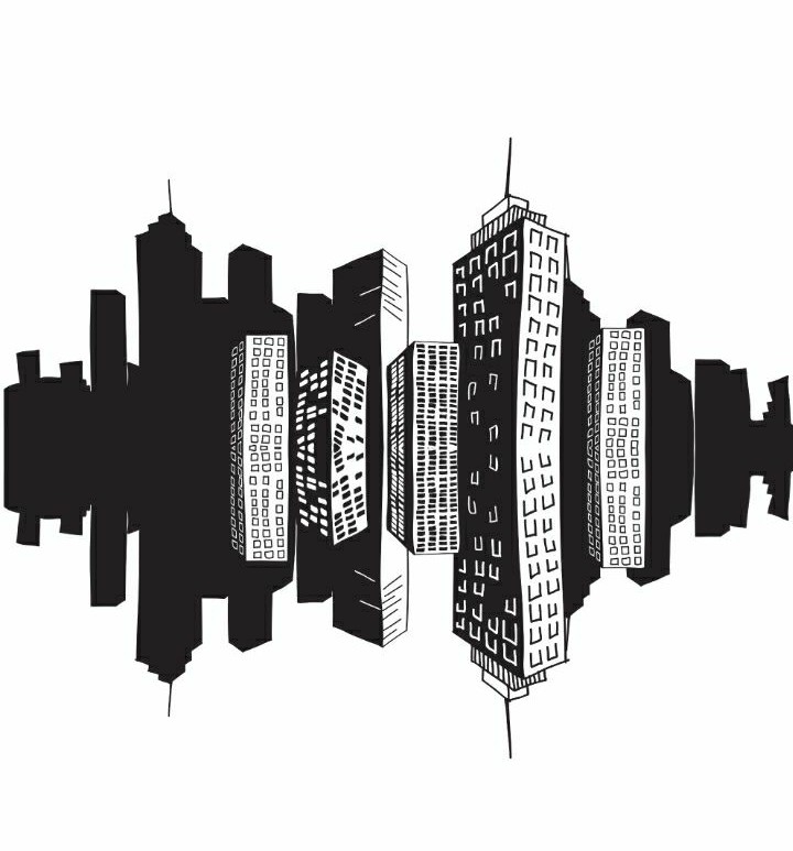 in the city