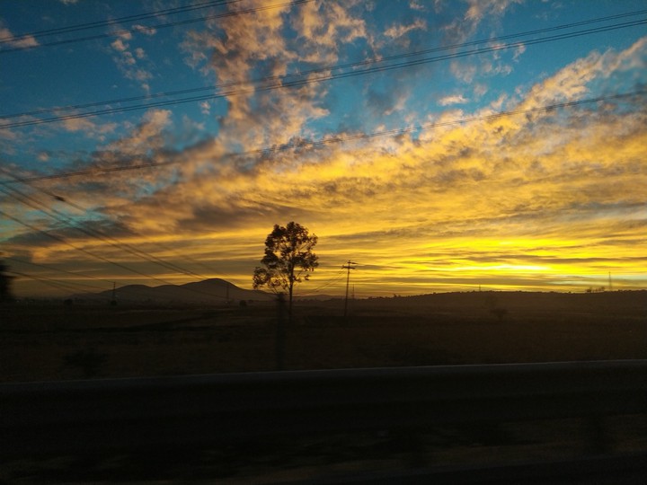 on the road