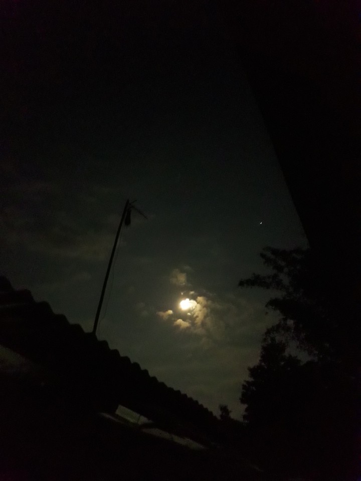 the moon not is alone