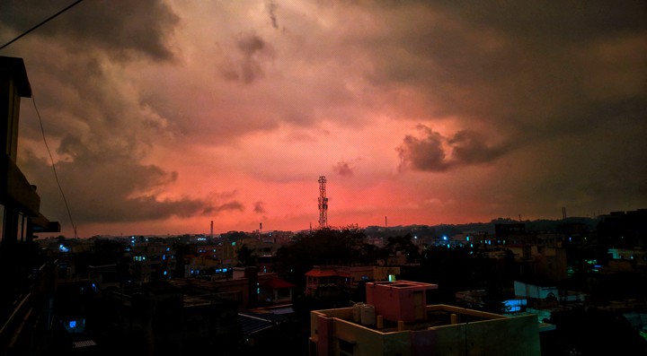 red sky
