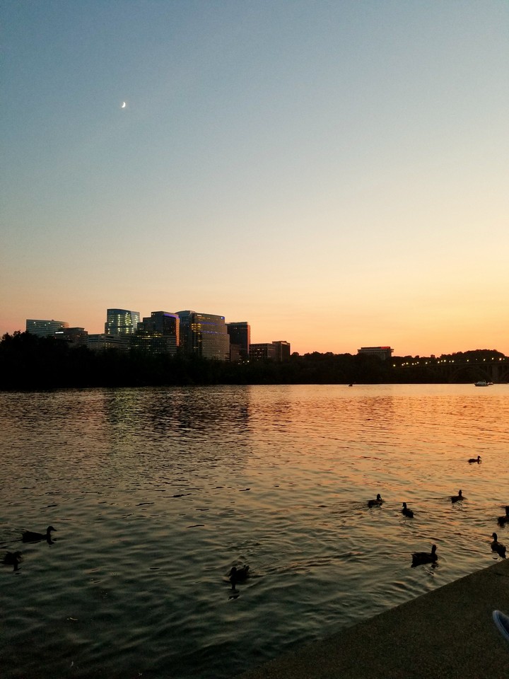Sunset over Georgetown