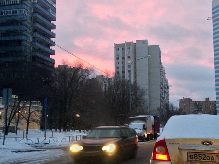 pink sky