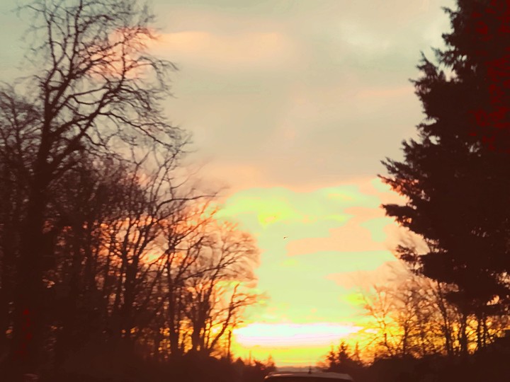 couché de soleil #magnifique #joli #orange #couleurfeu