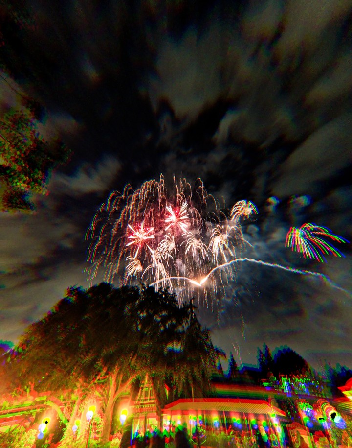 psychedelic fireworks