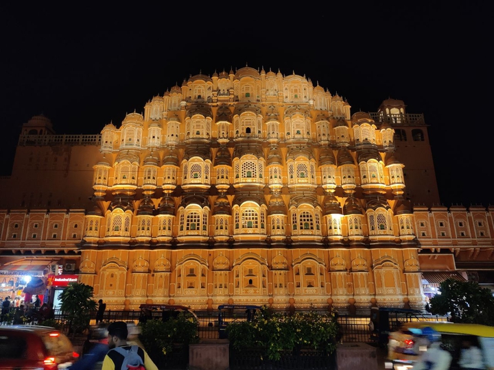The Majestic Hawamahal at Night