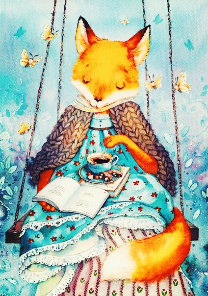 За чтением любимой книги
