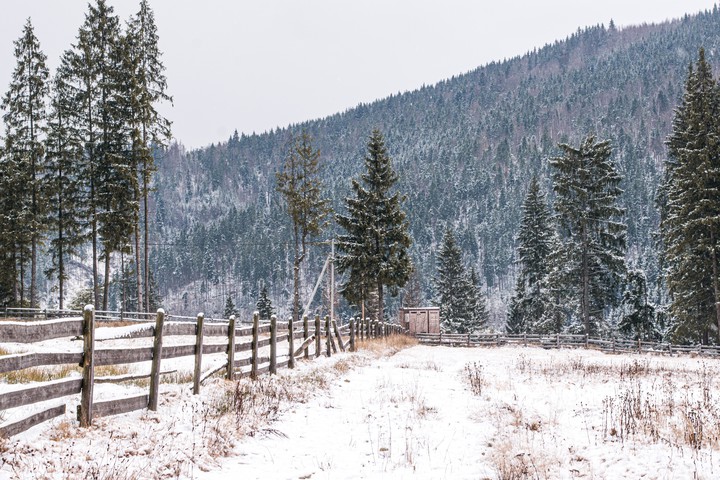 Mountain Winter Peisage