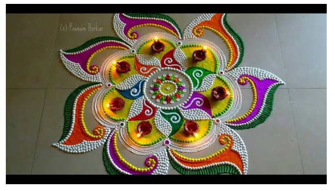 *Nice rangoli*