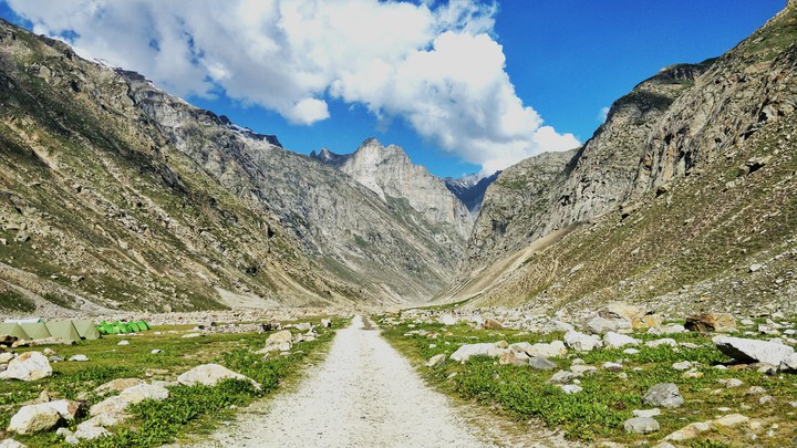 Mountains and valleys