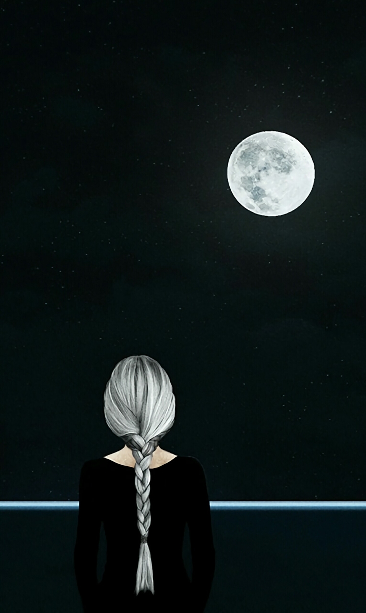 #view in full screen , love all night with girl and a moon