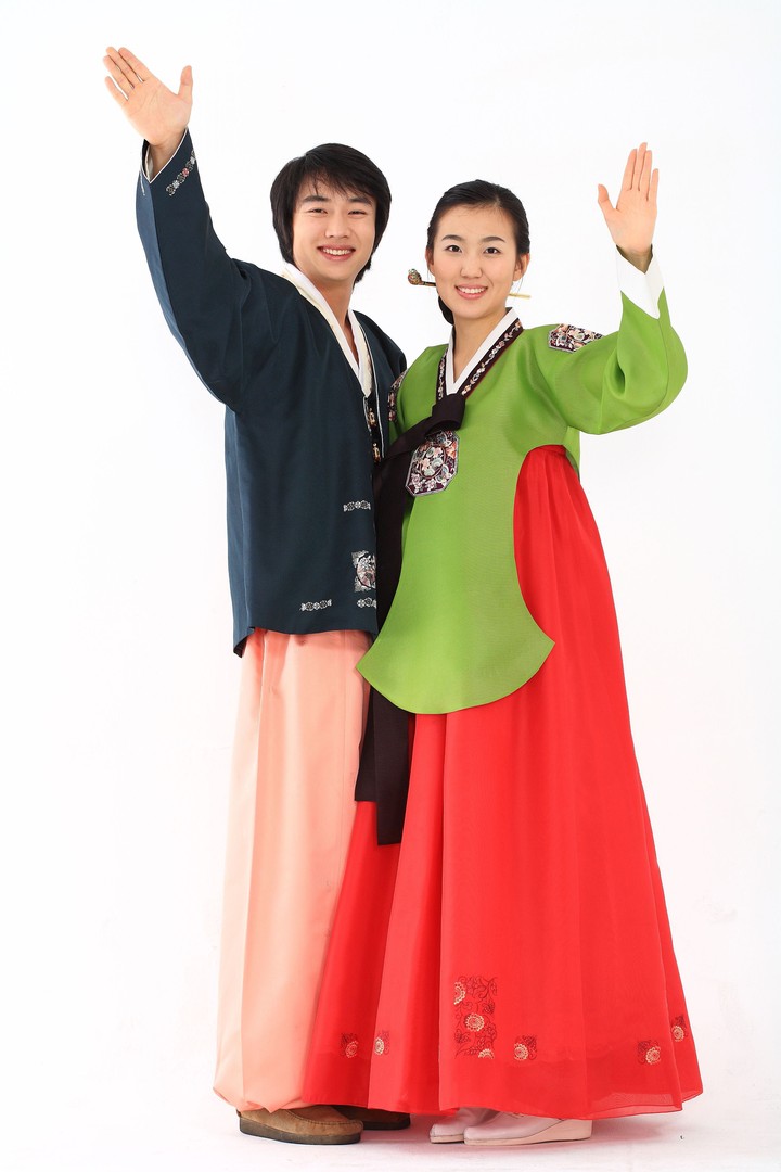 Couple in Korean Dress I