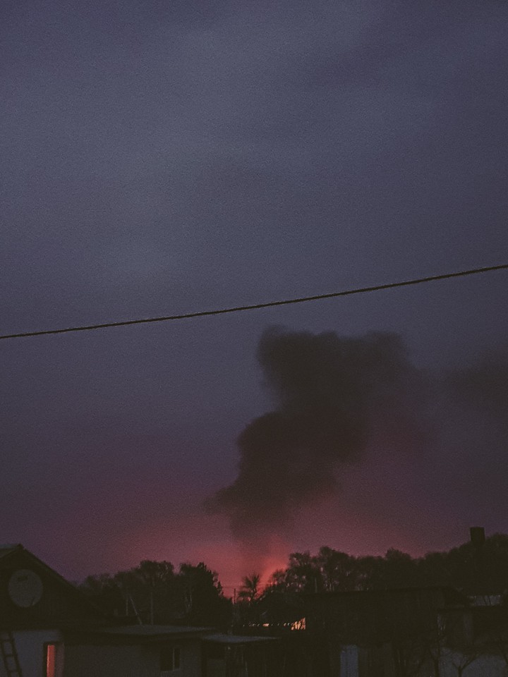 fire in night
