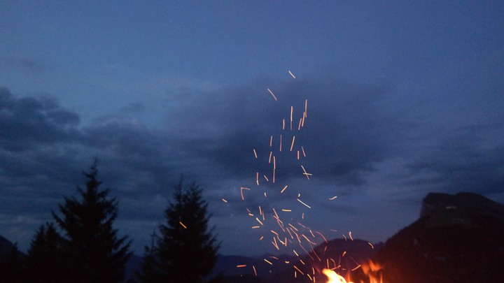 feuer am abend