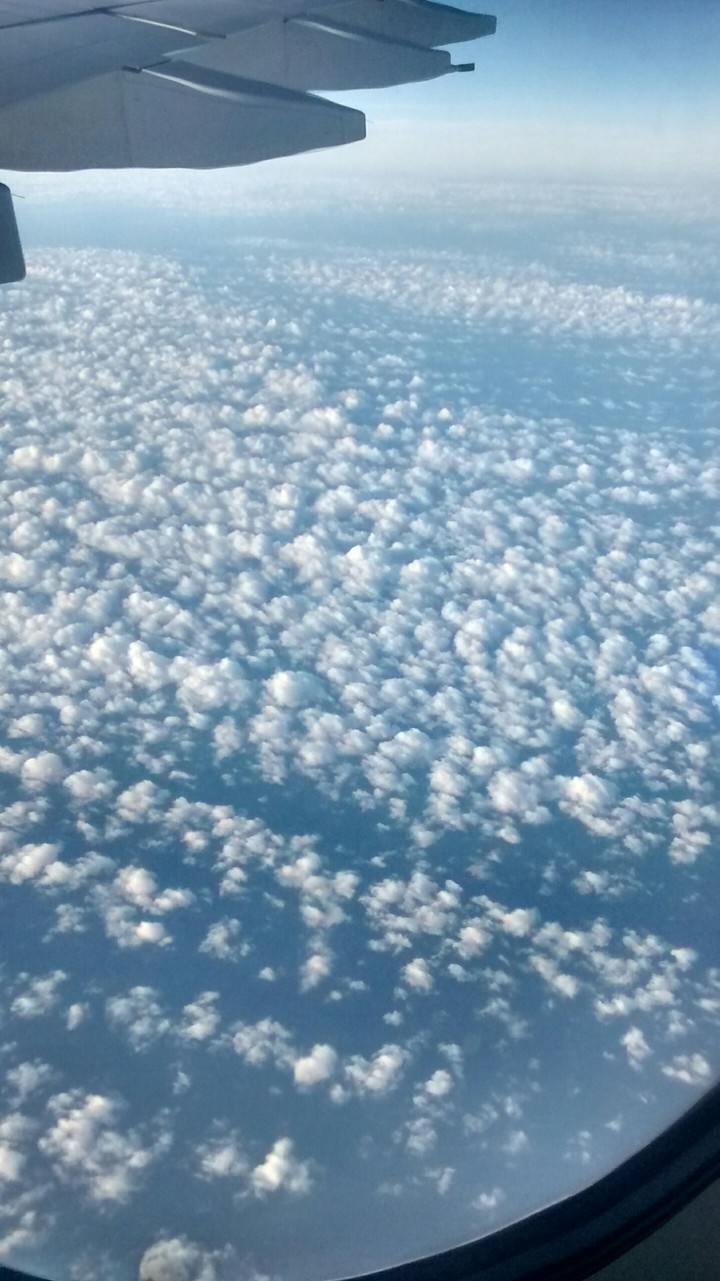 Over the Atlantic Ocean