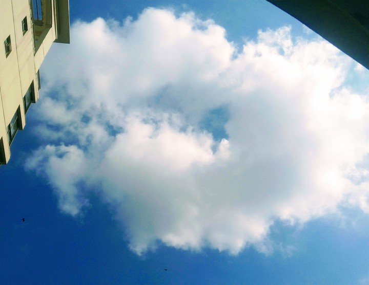 Cotton candy in sky
