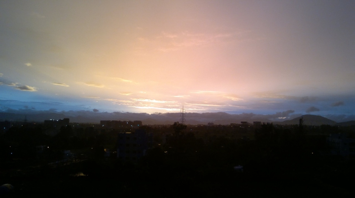 Orange sky