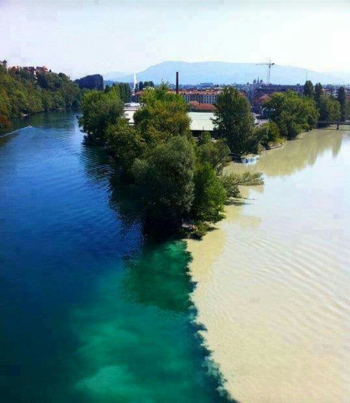 When two rivers touch...