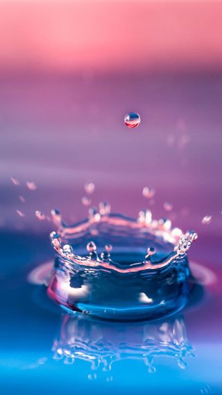 water purple