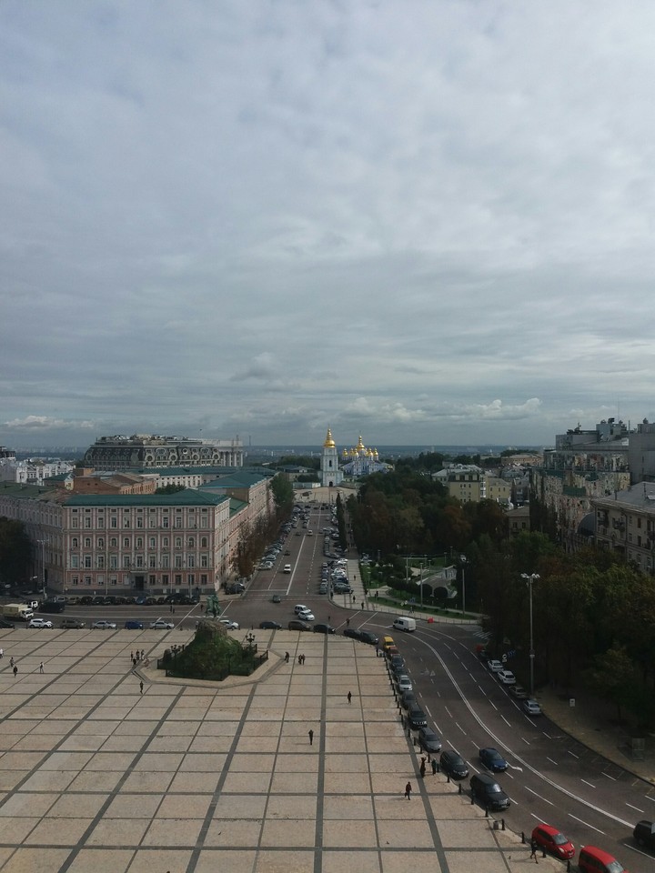 Киев с высоты Софиевской колокольни
