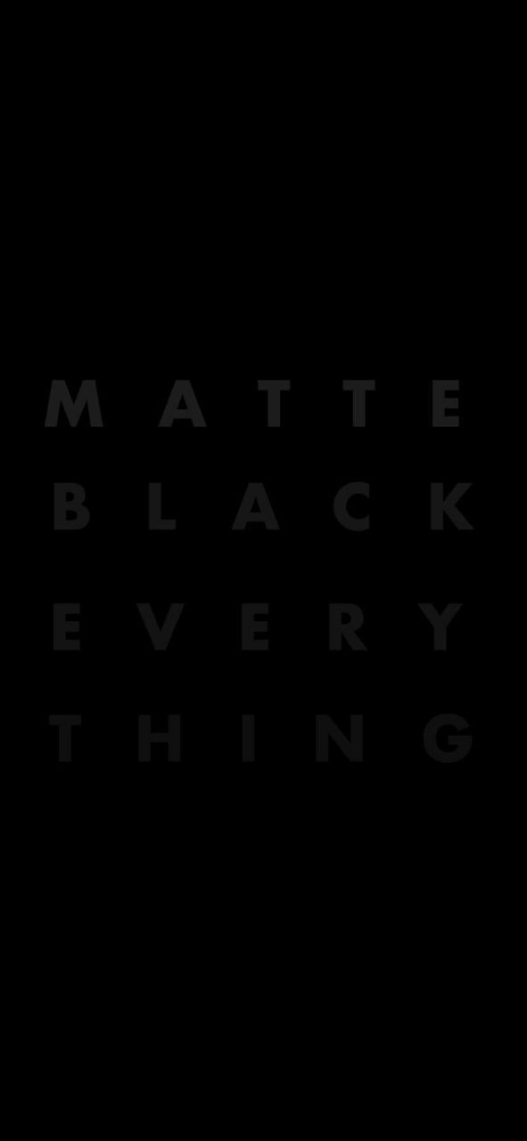 Matte Black