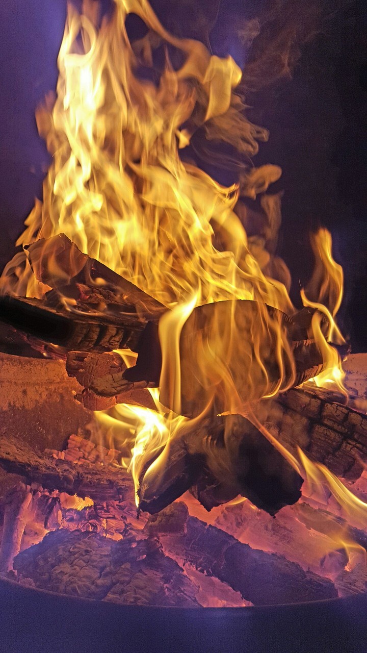 Feu de barbecue